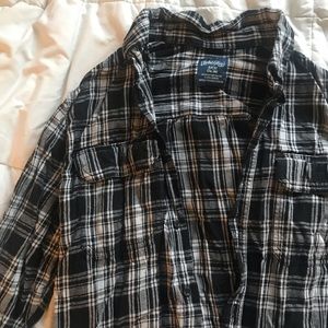 Black and White Plaid Flannel